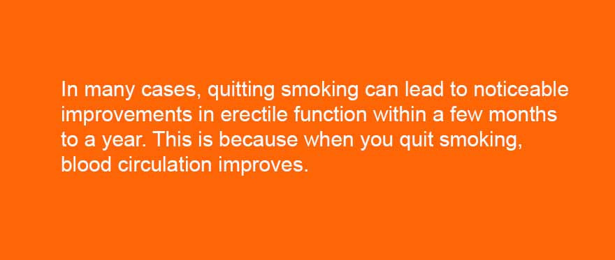 How long after quitting smoking does libido return 