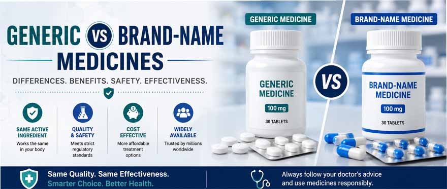 Generic vs Brand-Name Medicines: Differences, Benefits, Safety, and Effectiveness