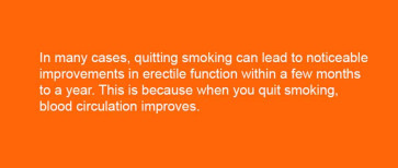 How long after quitting smoking does libido return 