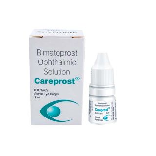 Careprost Eye Drops 3 ml containing bimatoprost ophthalmic solution