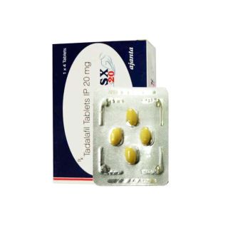 Generic Cialis 20 mg containing tadalafil