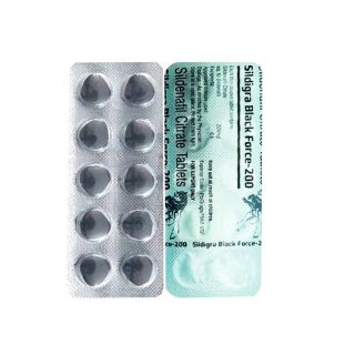 Sildigra black force 200 containing sildenafil